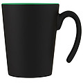 Keramický hrnček, 360ml, zvonku čierny, vo vnútri zelený
