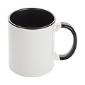 Keramický hrnček na sublimačnú tlač, 350 ml, vo vnútri čierny