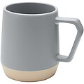 Keramický hrnček s matným povrchom 300 ml, sivá