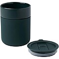 Keramický pohár so silikónovým obalom a plastovým viečkom 330ml, zelený