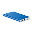 KIMI Hliníková powerbanka 4000 mAh, kráľovská modrá