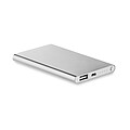 KIMI Hliníková powerbanka 4000 mAh, strieborná matná