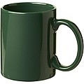 Klasický keramický hrnček o objeme 330 ml, tmavozelený