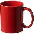 Klasický keramický hrnček, objem 330 ml, červená