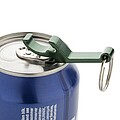 Kľúčenka s otváračom z RCS recyklovaného hliníka, zelená