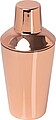 Kokteilový šejker s medeným povrchom 500 ml, ružová