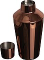 Kokteilový šejker s medeným povrchom 500 ml, ružová