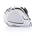 Kovový sťahovací meter s klipom na opasok, 3m/16mm, strieborná