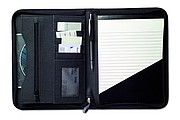 Kožené konferenčné dosky A5 s blokom