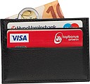 Kožené puzdro na karty RFID, čierna