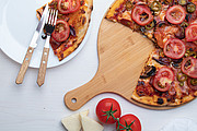 Krájacie doska z bambusu na pizzu