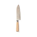 Kuchársky santoku nôž s drevenou rukoväťou