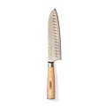 Kuchársky santoku nôž s drevenou rukoväťou