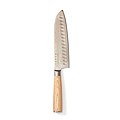 Kuchársky santoku nôž s drevenou rukoväťou