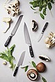 Kuchársky Santoku nôž, strieborná