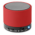 Kulatý bluetooth reproduktor, červená
