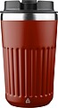 LACHOS Cestovný termohrnček z recyklovanej nerezovej ocele, 400 ml, vínová