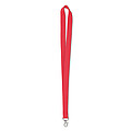 Lanyard, šnúrka s kovovým háčikom, červená