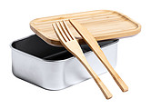 Lunchbox 600ml, nerez a bambus s príborom