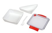 Lunchbox s odnímateľnou priehradkou, červené detaily