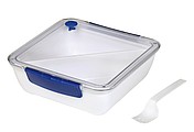 Lunchbox s odnímateľnou priehradkou, modré detaily