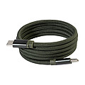 Magnetický 60W kábel USB-C, tmavozelená
