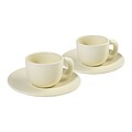 MALBUN Sada šálok na espresso, 85 ml, béžová
