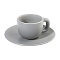 MALBUN Sada šálok na espresso, 85 ml, sivá