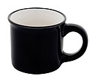 Malý keramický vintage hrnček, čierna