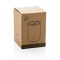 Malý termohrnček, 180ml, nerezový s korkovým dnom, strieborný