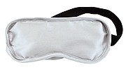 Maska na spanie, polyester, bavlna, strieborná