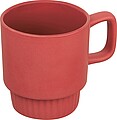 Matný keramický hrnček 300 ml, červená