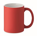 Matný keramický hrnček, 300 ml, červený