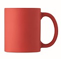 Matný keramický hrnček, 300 ml, červený