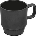 Matný keramický hrnček 300 ml, čierna