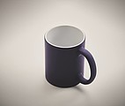 Matný keramický hrnček, 300 ml, navy