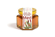 MAZLÍK Med 125g šesťhran, medovicový (lesný)