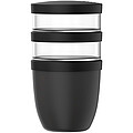 Mepal Ellipse 3-dielny obedový hrniec s objemom 500 ml + 2 × 200 ml, čierna