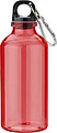 MIGGU Priehľadná fľaša na vodu z RPET, 400 ml, červená