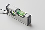Mini magnetická hliníková vodováha, strieborná
