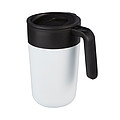 MISTIO Termohrnček z recyklovaného plastu, 400 ml, biely