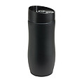 MULAZZO Nerezový termohrnček 380ml s čiernym plastovým viečkom, čierny