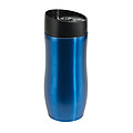 MULAZZO Nerezový termohrnček 380ml s čiernym plastovým viečkom, modrý