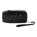 Multifunkčné núdzové rádio, čierne