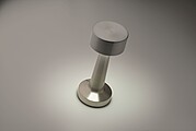 Nabíjateľná kovová stolná lampa, strieborná