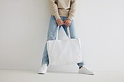Nákupná taška Impact zo 145 g recyklovanej bavlny AWARE™, biela