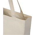 Nákupná taška z recyklovanej bavlny 140 g/m2, béžová