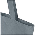 Nákupná taška z recyklovanej bavlny 140 g/m2, sivá