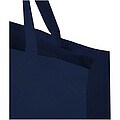 Nákupná taška z recyklovanej bavlny, 220 g/m2 40L, námornícka modrá