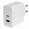 Napájacia zástrčka USB adaptéra, biela